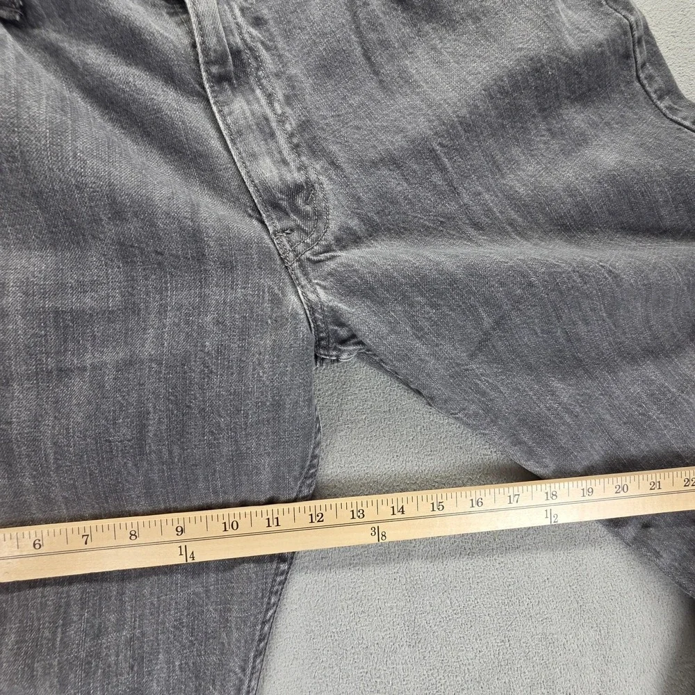 Levis 569 Jeans Mens Gray Charcoal Wash Relaxed Straight Zip Fly Fits 34x28